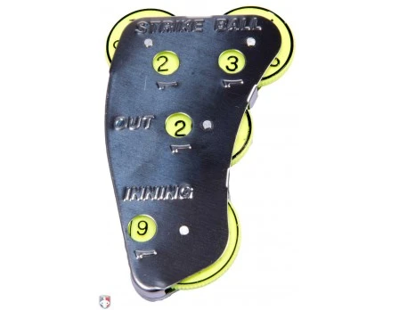 Champro 4-Dial Optic Yellow Steel Umpire Indicator - 3/2/2 Count 2 Champro 4-Dial Optic Yellow Steel Umpire Indicator - 3/2/2 Count - Image 2