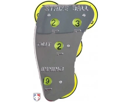 Champro 4-Dial Optic Yellow Steel Umpire Indicator - 3/2/2 Count 1 Champro 4-Dial Optic Yellow Steel Umpire Indicator - 3/2/2 Count