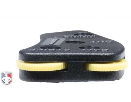 Champro Balls First 4-Dial Optic Yellow Plastic Umpire Indicator - 3/2/2 Count 6 Champro Balls First 4-Dial Optic Yellow Plastic Umpire Indicator - 3/2/2 Count - Image 6