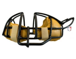 Wilson MLB Dyna-Lite Aluminum Umpire Mask With Tan -Move Gear Shop A3009 AL BK TN Wilson Dyna Lite Aluminum Umpire Mask with Tan side