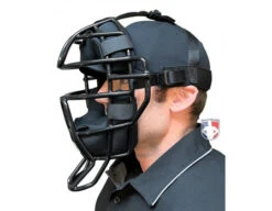 Wilson Dyna-Lite Steel Umpire Mask With Memory Foam -Move Gear Shop A3009X MEM Wilson Dyna Lite Steel Umpire Mask with Memory Foam worn side