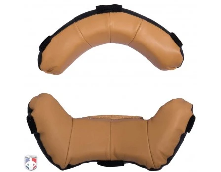 Wilson MLB Two Tone Umpire Mask Replacement Pads - Black And Tan 4 Wilson MLB Two Tone Umpire Mask Replacement Pads - Black And Tan - Image 4