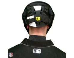 Wilson MLB Pro Stock Titanium Umpire Helmet 17 Wilson MLB Pro Stock Titanium Umpire Helmet -Move Gear Shop A5800 Wilson Pro Stock Titanium Umpire Helmet Worn Back View