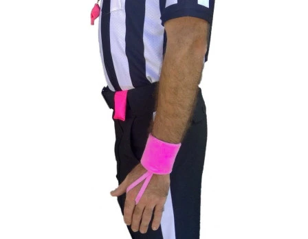 Smitty 3" Pink Sweatband Referee Down Indicator 2 Smitty 3" Pink Sweatband Referee Down Indicator - Image 2