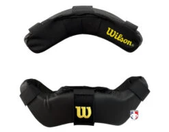 Wilson Synthetic Leather Umpire Mask Replacement Pads - Black