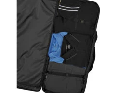 Wilson V3 MLB 36" Umpire Equipment Bag On Wheels -Move Gear Shop B5744 Wilson V3 MLB 36 Umpire Equipment Bag on Wheels bottom open with clothes 3