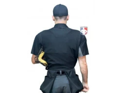 Wilson MLB West Vest Pro Gold 2 Memory Foam Umpire Chest Protector 19 Wilson MLB West Vest Pro Gold 2 Memory Foam Umpire Chest Protector -Move Gear Shop B7203 Wilson MLB West Vest Pro Gold 2 Memory Foam Umpire Chest Protector worn shirt back