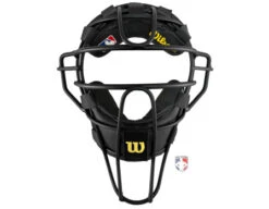 Wilson MLB Black Dyna-Lite Aluminum Umpire Mask With Black Wrap Around