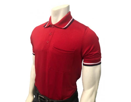 Smitty Short Sleeve Body Flex Umpire Shirt - Red 1 Smitty Short Sleeve Body Flex Umpire Shirt - Red