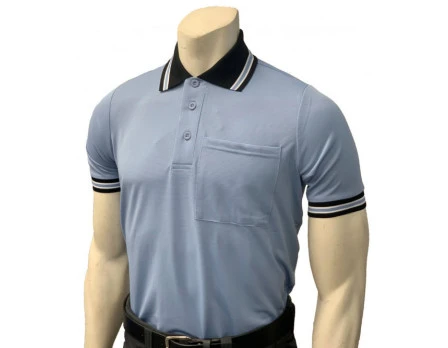 Smitty Short Sleeve Body Flex Umpire Shirt - Polo Blue With Black Collar 1 Smitty Short Sleeve Body Flex Umpire Shirt - Polo Blue With Black Collar