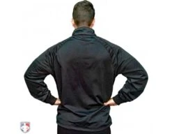 Smitty Track Style Basketball / Wrestling Referee Jacket - Black 6 Smitty Track Style Basketball / Wrestling Referee Jacket - Black -Move Gear Shop BK 232 Smitty Track Style Basketball Wrestling Black Referee Jacket Worn Back View