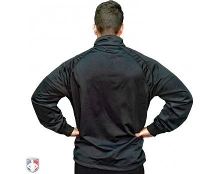 Smitty Track Style Basketball / Wrestling Referee Jacket - Black 3 Smitty Track Style Basketball / Wrestling Referee Jacket - Black - Image 3