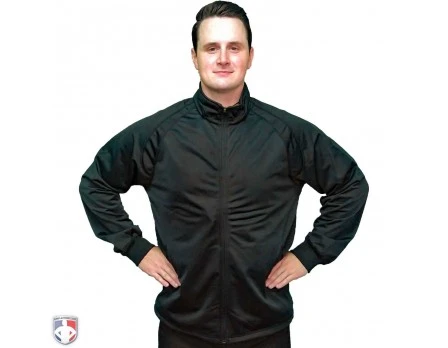 Smitty Track Style Basketball / Wrestling Referee Jacket - Black 1 Smitty Track Style Basketball / Wrestling Referee Jacket - Black