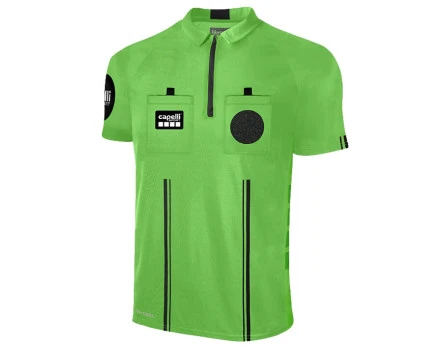 Capelli Sport Men's Official 1/4 Zip Soccer Referee Shirt - Green And Black 1 Capelli Sport Men's Official 1/4 Zip Soccer Referee Shirt - Green And Black