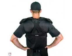All-Star Cobalt Umpire Chest Protector -Move Gear Shop CPU5000 All Star Cobalt Umpire Chest Protector Worn Back View 1