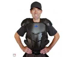 All-Star Cobalt Umpire Chest Protector -Move Gear Shop CPU5000 All Star Cobalt Umpire Chest Protector Worn Front View
