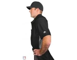 All-Star Cobalt Umpire Chest Protector -Move Gear Shop CPU5000 All Star Cobalt Umpire Chest Protector Worn Side View with Shirt