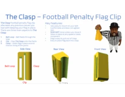 The Clasp - Football Penalty Flag Clip -Move Gear Shop ClaspPic 2 900x