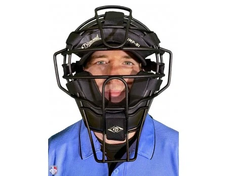 Diamond Matte Black Big League Aluminum Umpire Mask With Leather 4 Diamond Matte Black Big League Aluminum Umpire Mask With Leather - Image 4