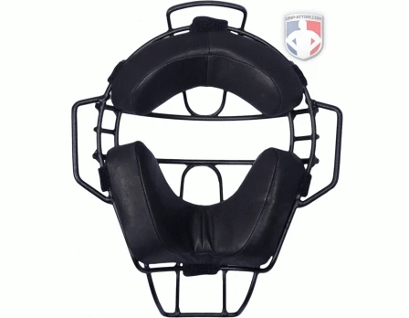 Diamond Matte Black Big League Aluminum Umpire Mask With Leather 2 Diamond Matte Black Big League Aluminum Umpire Mask With Leather - Image 2