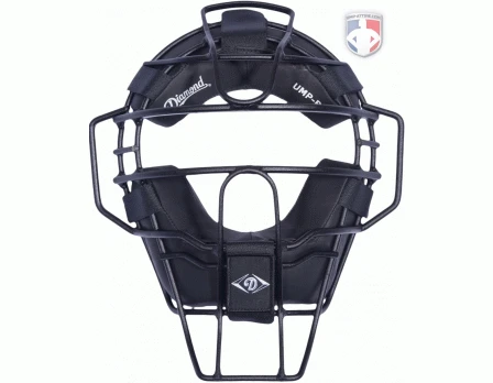 Diamond Matte Black Big League Aluminum Umpire Mask With Leather 1 Diamond Matte Black Big League Aluminum Umpire Mask With Leather