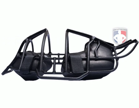 Diamond Matte Black Big League Aluminum Umpire Mask With Leather 3 Diamond Matte Black Big League Aluminum Umpire Mask With Leather - Image 3