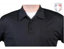 Smitty Vertical Stripe Umpire Shirt - Black 13 Smitty Vertical Stripe Umpire Shirt - Black -Move Gear Shop Eric BB310SSBlack Collar