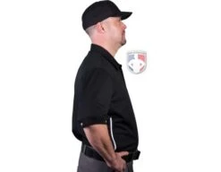 Smitty Vertical Stripe Umpire Shirt - Black 12 Smitty Vertical Stripe Umpire Shirt - Black -Move Gear Shop Eric BB310SSBlack Right