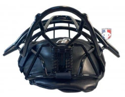 Force3 Defender Umpire Mask 12 Force3 Defender Umpire Mask -Move Gear Shop F3 DEF BK BK Force3 Defender Umpire Mask with Black flat bottom