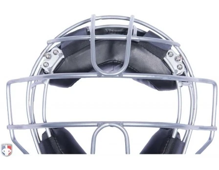 Force3 Silver Defender Umpire Mask With Black 2 Force3 Silver Defender Umpire Mask With Black - Image 2