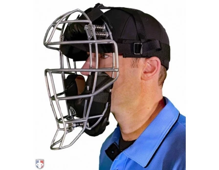 Force3 Silver Defender Umpire Mask With Black 6 Force3 Silver Defender Umpire Mask With Black - Image 6