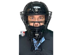 Force3 Defender Umpire Throat Guard -Move Gear Shop F3 TGV2 Force3 Defender Umpire Throat Guard on hsm worn