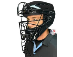 Force3 Defender Umpire Throat Guard -Move Gear Shop F3 TGV2 Force3 Defender Umpire Throat Guard worn hsm side