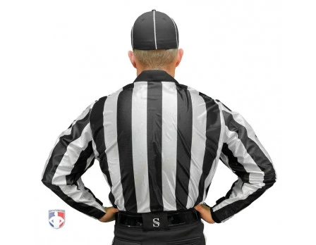 Smitty 2" Stripe Water Resistant Football Referee Shirt 2 Smitty 2" Stripe Water Resistant Football Referee Shirt - Image 2