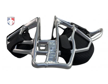 All-Star Silver Magnesium Umpire Mask With Black LUC 3 All-Star Silver Magnesium Umpire Mask With Black LUC - Image 3