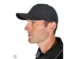 Smitty Performance Flex Fit Umpire Cap 10 Smitty Performance Flex Fit Umpire Cap -Move Gear Shop HT316 BK Smitty Performance Flex Fit Umpire Cap 6 Stitch Worn Front Angled View