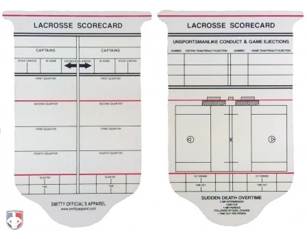 College / NFHS Lacrosse Referee Template / Scorecard 1 College / NFHS Lacrosse Referee Template / Scorecard
