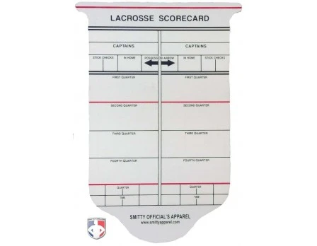 College / NFHS Lacrosse Referee Template / Scorecard 2 College / NFHS Lacrosse Referee Template / Scorecard - Image 2