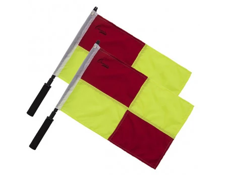 Champion Soccer Flags Set - Checkered Yellow & Red 4 Champion Soccer Flags Set - Checkered Yellow & Red - Image 4