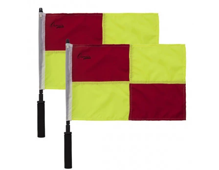 Champion Soccer Flags Set - Checkered Yellow & Red 1 Champion Soccer Flags Set - Checkered Yellow & Red
