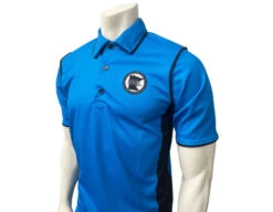 Minnesota (MSHSL) Men's Short Sleeve Swimming / Volleyball Referee Shirt - Bright Blue