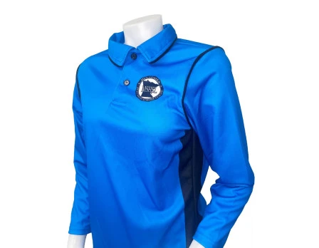 Minnesota (MSHSL) Women's Long Sleeve Swimming / Volleyball Referee Shirt - Bright Blue 1 Minnesota (MSHSL) Women's Long Sleeve Swimming / Volleyball Referee Shirt - Bright Blue
