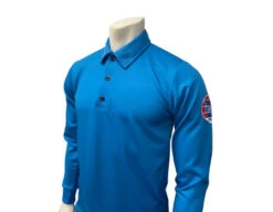 Missouri (MSHSAA) Men's Long Sleeve Volleyball Referee Shirt - Bright Blue