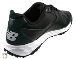 New Balance V3 Black & White Low-Cut Umpire Base Shoes -Move Gear Shop MU950XT3 New Balance V3 Black White Low Cut Umpire Base Shoes Inside Back Angled View