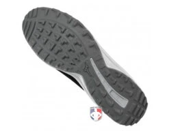 Mizuno Ambition 3 All-Surface Black & White Mid-Cut Field Shoes -Move Gear Shop MZ AB3M BW Mizuno Ambition 3 All Surface Black White Shoes bottom