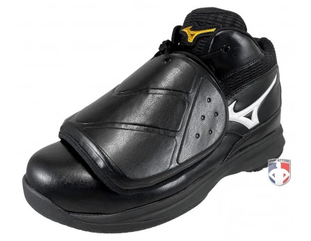Mizuno Pro Wave Black & White Mid-Cut Umpire Plate Shoes 1 Mizuno Pro Wave Black & White Mid-Cut Umpire Plate Shoes