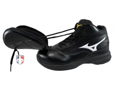 Mizuno Pro Wave Black & White Mid-Cut Umpire Plate Shoes 6 Mizuno Pro Wave Black & White Mid-Cut Umpire Plate Shoes - Image 6