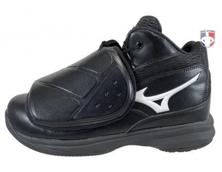 Mizuno Pro Wave Black & White Mid-Cut Umpire Plate Shoes 2 Mizuno Pro Wave Black & White Mid-Cut Umpire Plate Shoes - Image 2