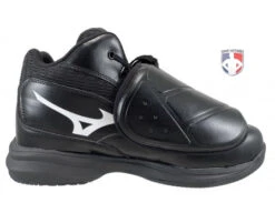 Mizuno Pro Wave Black & White Mid-Cut Umpire Plate Shoes 12 Mizuno Pro Wave Black & White Mid-Cut Umpire Plate Shoes -Move Gear Shop Mizuno Mid Cut Plate Umpire Shoes side 2