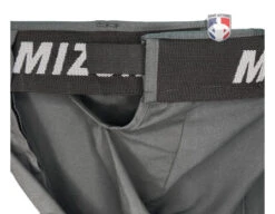 Mizuno Charcoal Grey Flat Front Umpire Plate Pants With Expander Waistband -Move Gear Shop Mizuno expander waist 1